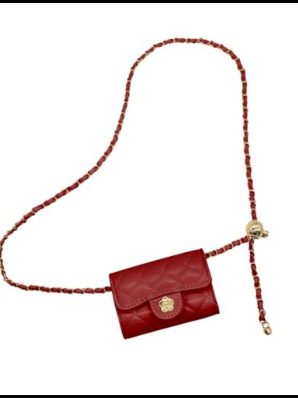 Mini PU Leather Quilted Belt Bag Crossbody Fanny Pack Women